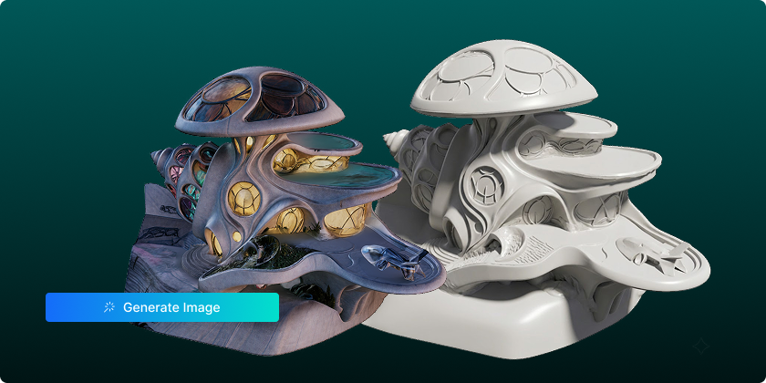 One-Click Generation — Launch AI 3D Model Generation, Then Download or Deep-Edit